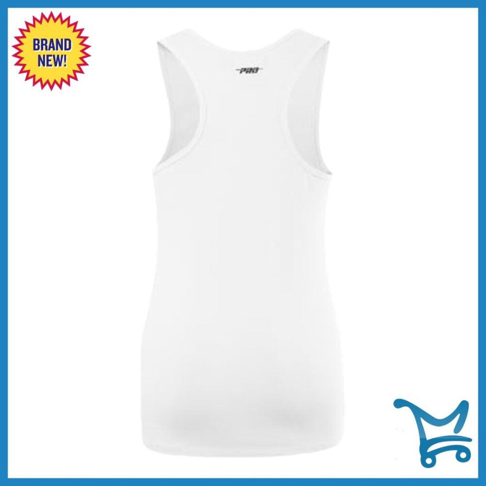 Large Relaxed Fit Racerback Tank Top Premium Cotton Chenille Applique - Picture 2 of 5